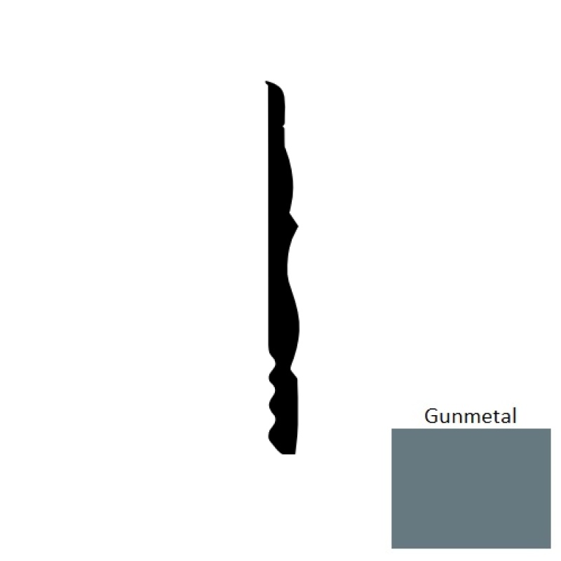Base Sculptures Gunmetal Charisma SC Rubber Wall Base