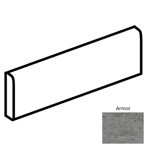 Calgary Armor Porcelain Floor & Wall Trim - 3" X 24" Bullnose