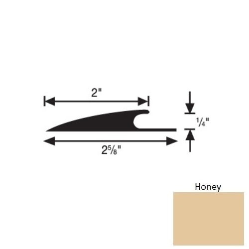 Flextones Honey Vinyl 186 Carpet Edge Guard