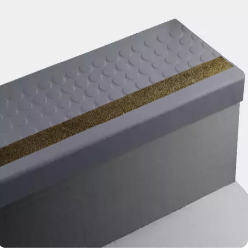 Raised Round Rubber Stair Tread Trim