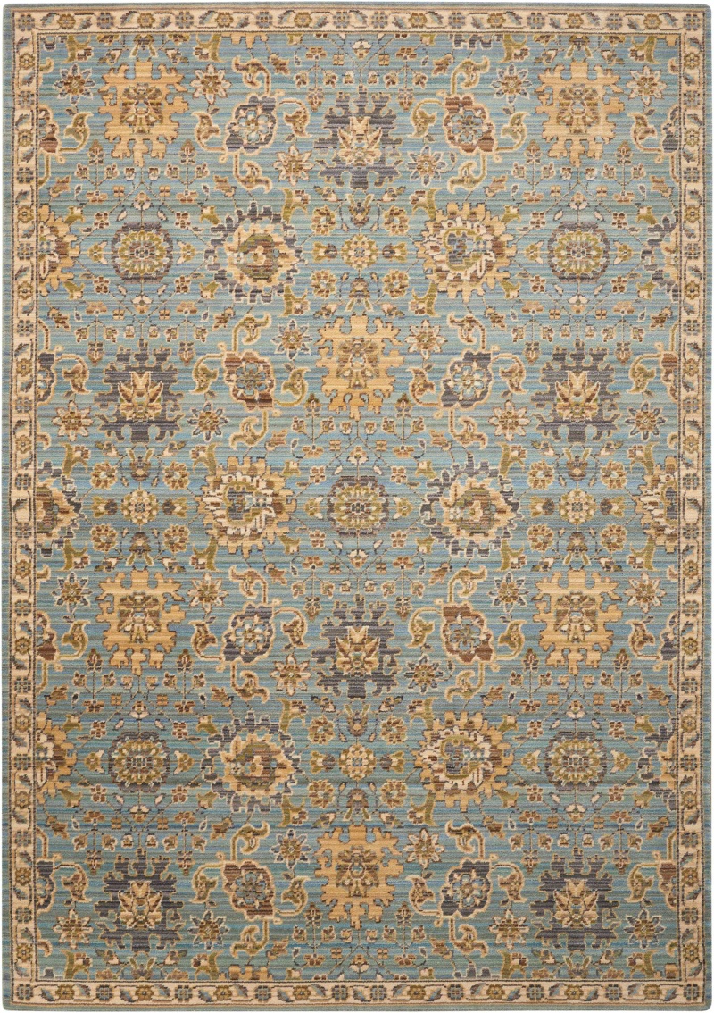 Timeless Tml19 Light Blue Wool Traditional Area Rug