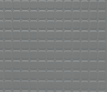 Johnsonite Cool Metal Raised Square Solid Color Rubber Tile - Textured