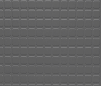 Johnsonite Black Raised Square Solid Color Rubber Tile