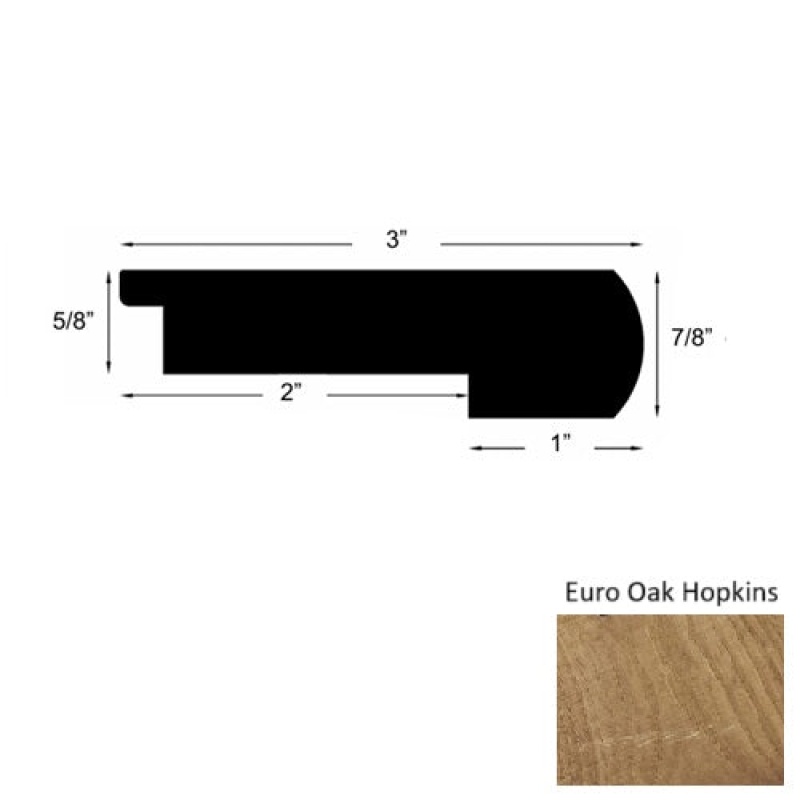 Mill Creek Euro Oak Hopkins Round Stair Nose