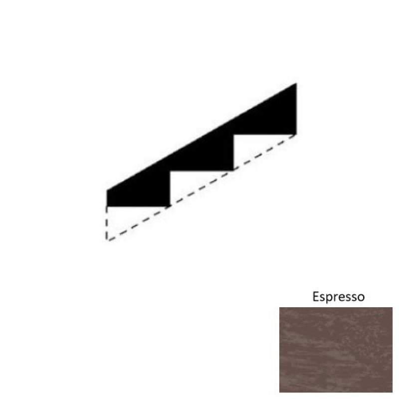 Marbleized Espresso Rubber Stringers - Smooth