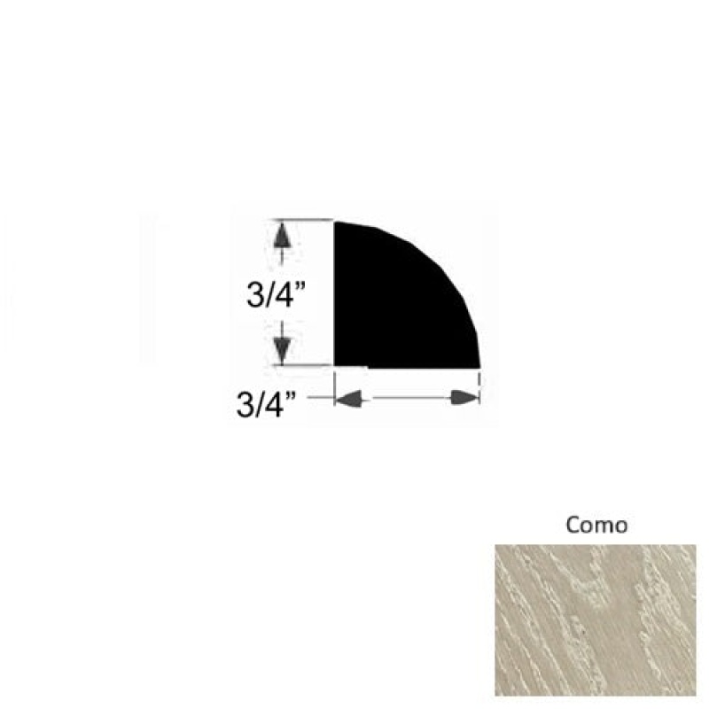 Lago Como Hardwood Moulding / Trim - 3/4" X 84" Quarter Round - Urethane