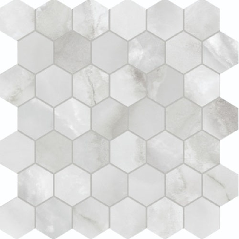 La Marca Onyx Nuvolato Porcelain Mosaic - 2" Hexagon