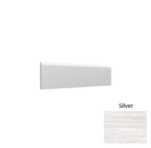 Trevie Silver Porcelain Floor Trim