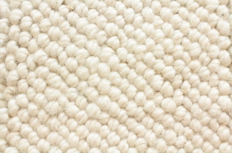 Antrim Jaipur King White Wool Carpet - Textured