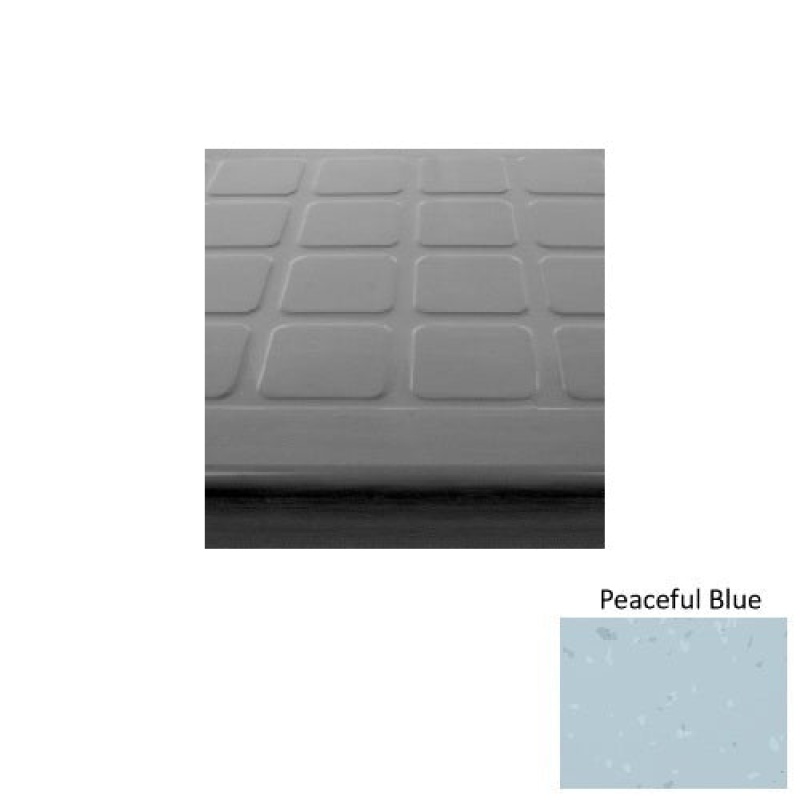 Symmetry Peaceful Blue Rubber Stair Tread with Kevlar
