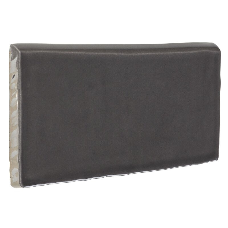 Artigiano Milan Arena Ceramic Wall Trim - 3" X 6" Bullnose - Glossy
