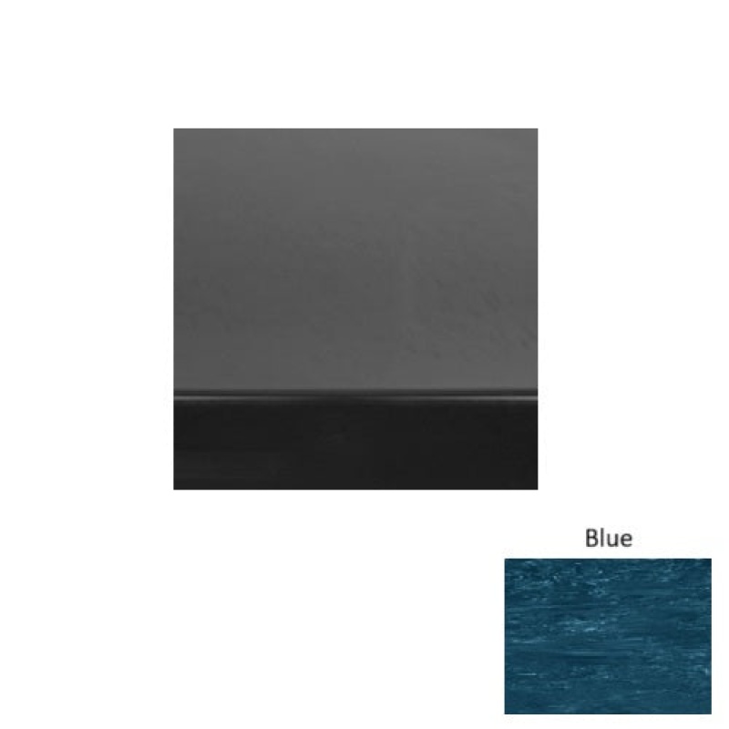 Marbleized 71 Blue Light Duty With One 2 Inch Strips Rubber (Rd) With Safety Yellow Abrasive Strip Stair Tread - Smooth