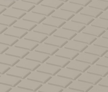 Johnsonite Shoreline Diamond Solid Color Rubber Tile - Textured - 24" X 24"