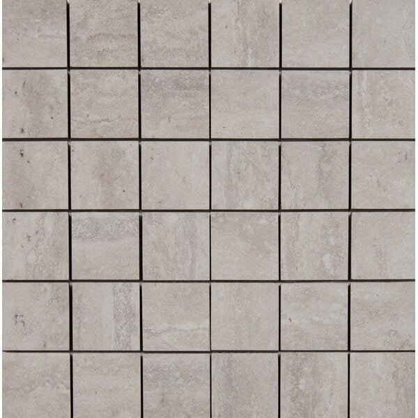 Veneto Gray Porcelain Mosaic - 2" X 2" - Matte, Per Pack: 8 Enter Quantity In Sqft