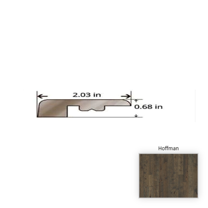 Grain And Saw Hickory Hoffman Hardwood Moulding / Trim - 84.25" Threshold - Truemark Glaze Tek