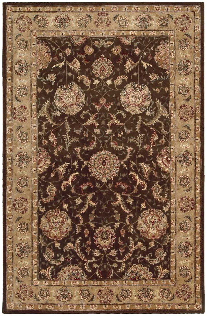 Nourison 2000 Brown Wool Blend Traditional Area Rug