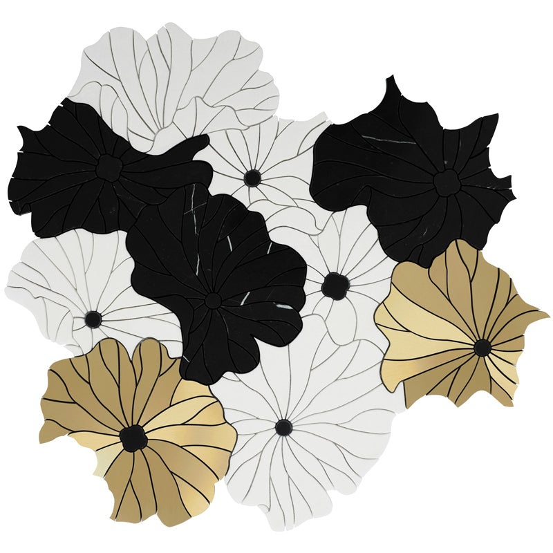 Majesty Suiko Shell Mosaic - Flower - Polished