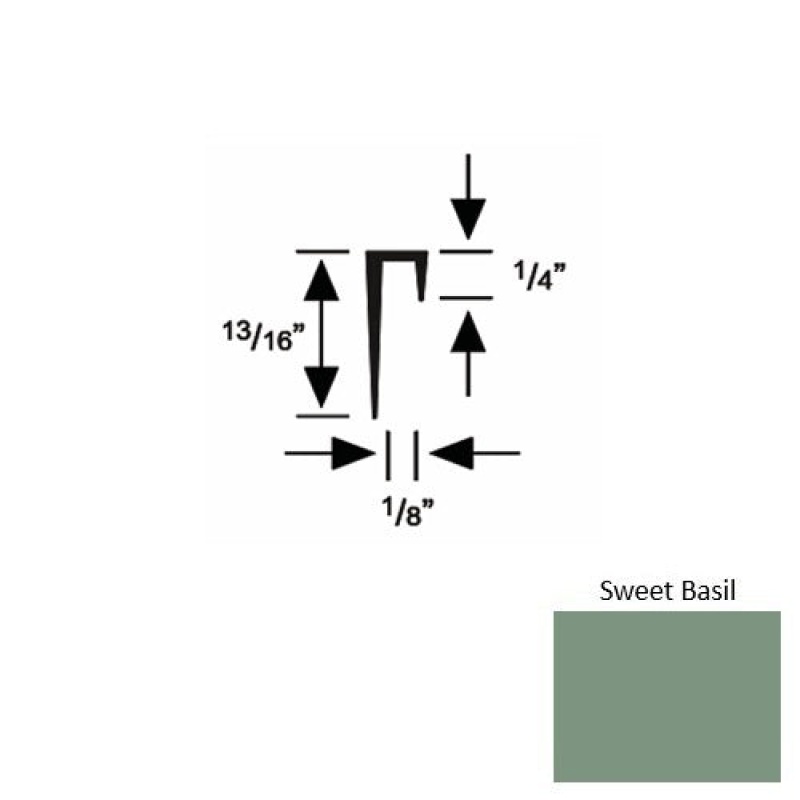 Solid 46 Sweet Basil Rubber Cove Cap Square