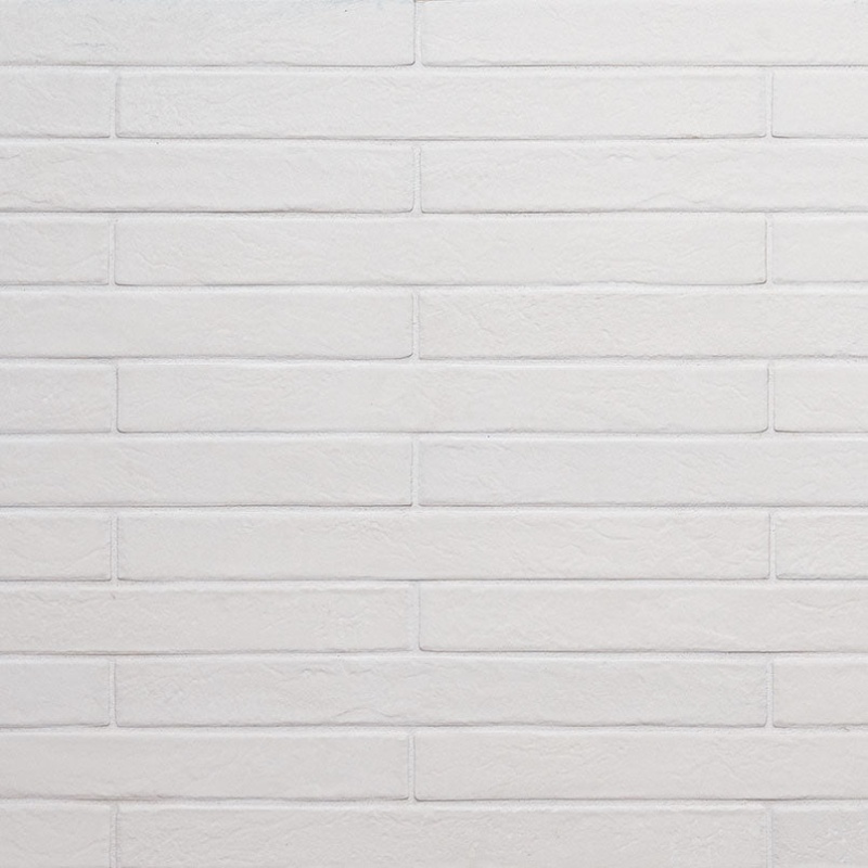 Brickstone White Porcelain Tile - Matte - 2" X 18"