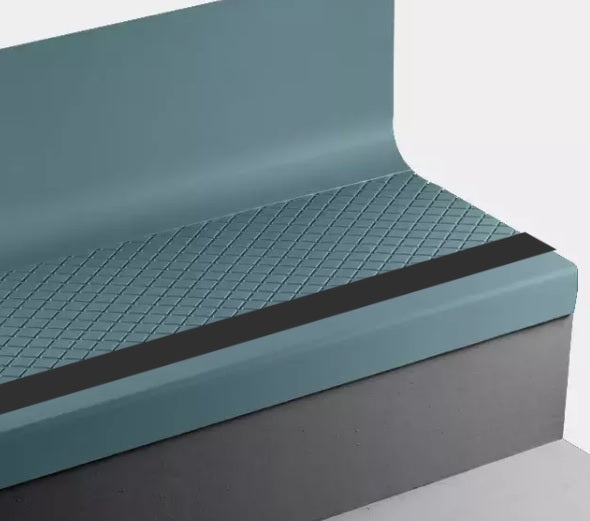 Johnsonite Dream Teal Diamond Rubber Stair Tread