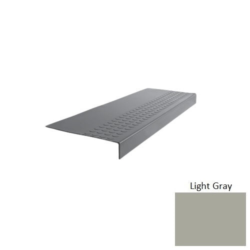 Flextones Light Gray Type 500 Distinct Designs Rubber - 12" X 72" Stair Tread - Rbt Radial High Profile Design
