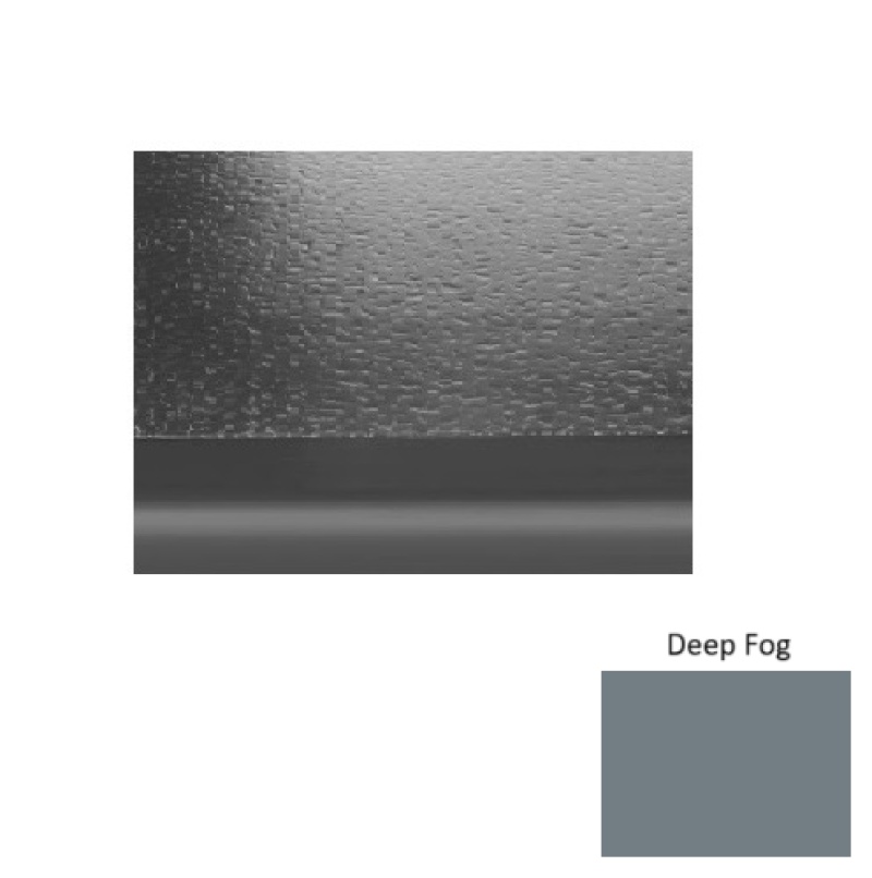 Solid 99 Deep Fog Hammered With 2" Nose Rubber (Sq) Stair Tread - Hammered