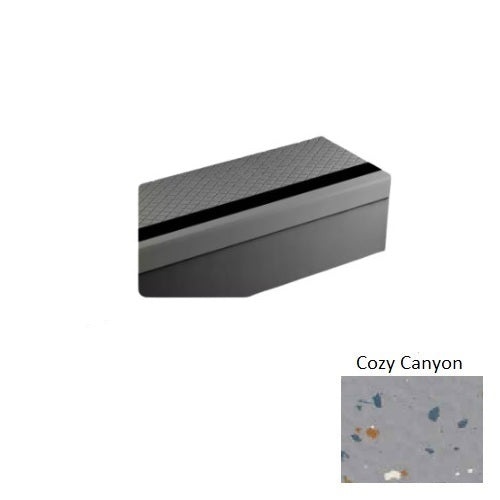 Johnsonite Cozy Canyon Diamond Rubber Stair Tread, 12 1/4" x 54"