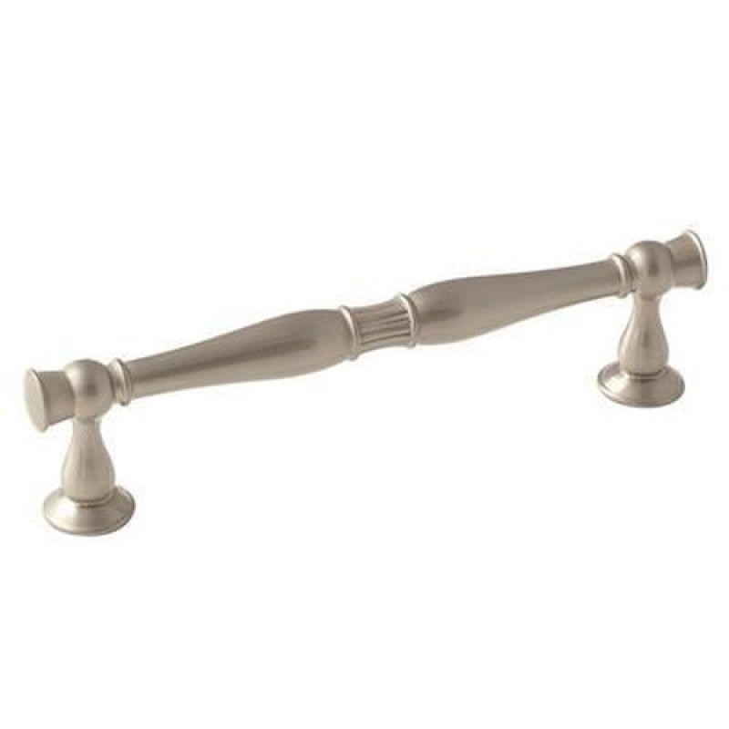 Crawford Zinc Bar Cabinet Pull - Satin Nickel