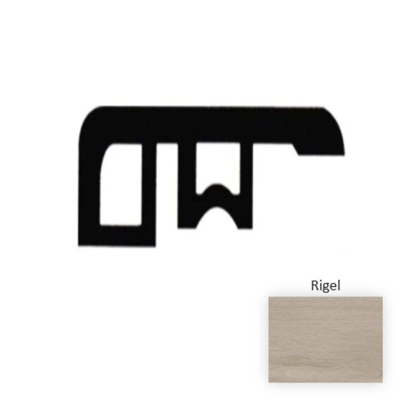 Celestial Rigel Luxury Vinyl Moulding / Trim - 94.5" End Cap - Embossed