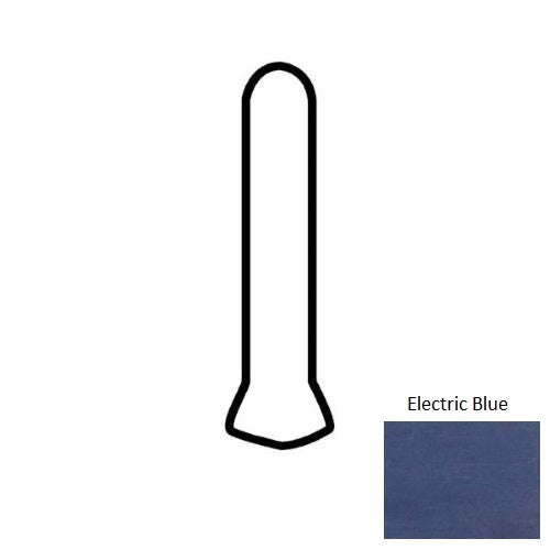 Theoretical Bold Electric Blue Porcelain Floor & Wall Trim - 1" X 6" Cove Base Outcorner - Matte