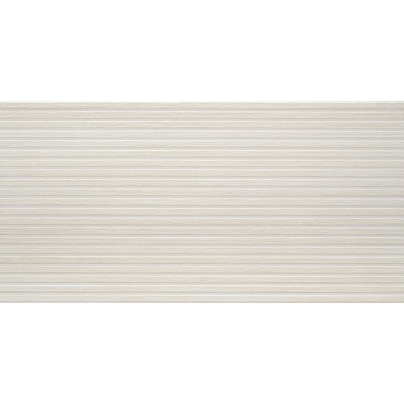 Zen Deco White Porcelain Tile - Matte - 24" X 48"