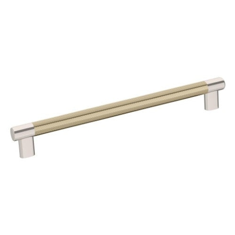 Esquire Zinc Bar Cabinet Pull - Polished Nickel / Golden Champagne