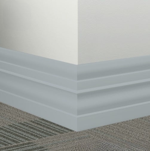 Johnsonite Drizzle Rubber Millwork Contoured Wall Base, 6" x 96" x 1/4", Attache