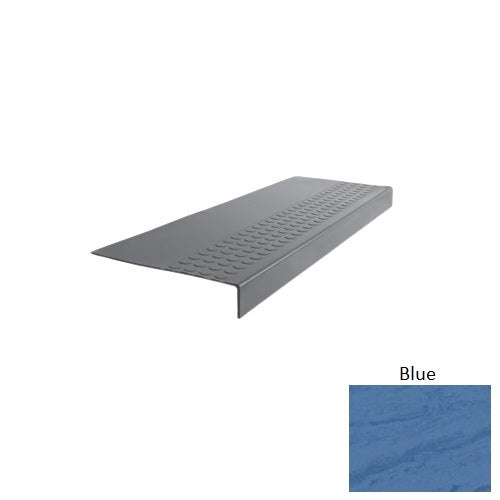 Evolving Styles Creative Elements Blue Type 500 Distinct Designs Rubber - 12" X 72" Stair Tread - Rbt Radial High Profile Design