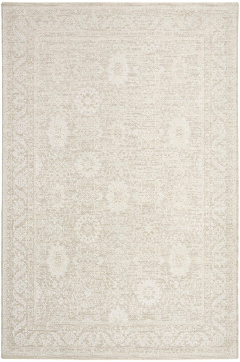 Envy Cream Evv05 Polypropylene & Polyester Traditional Area Rug - 8 Ft X 10 Ft - Cream
