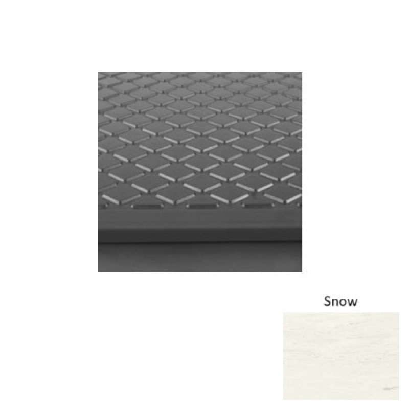 Marbleized 31 Snow Diamond Rubber Stair Tread - Textured