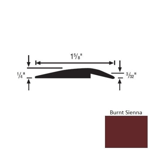 Flextones Burnt Sienna Vinyl 156 Underslung Reducer