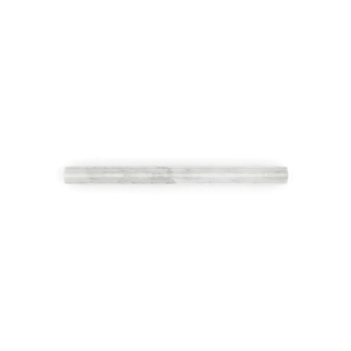 Classic Statuario Marble Wall Trim - 0.87" x 12" Dome - Honed