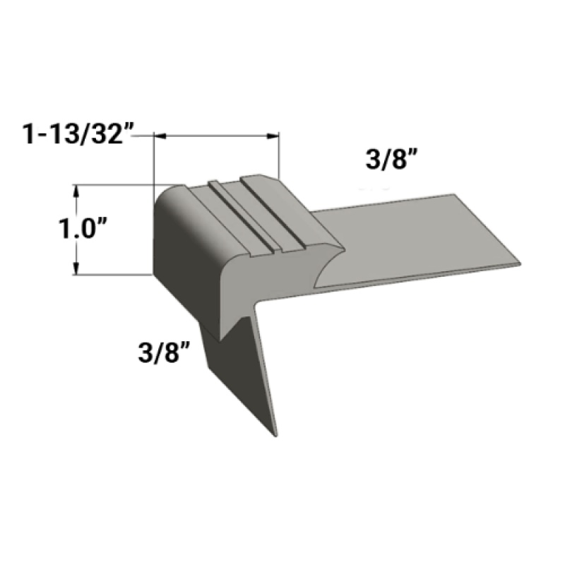 Johnsonite Steel Vinyl Moulding / Trim Slim Line Nosing