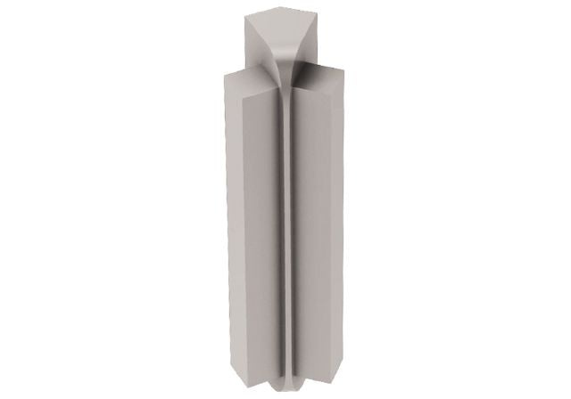 Rondec Step 135 Degree Inside Corner Metal Tile Edging Trim - Satin Anodized Aluminum