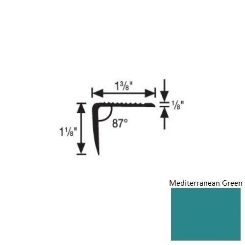 Flextones Mediterranean Green Vinyl Stair Nosing