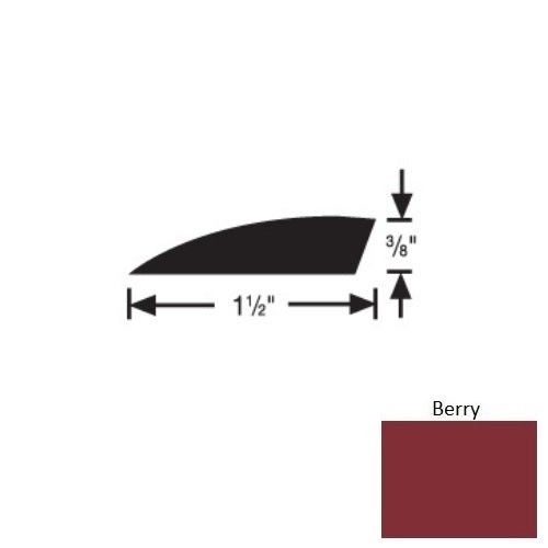 Flextones Berry Vinyl 177A Carpet Edge Reducer