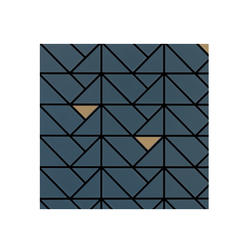 Eclettica Stare Blue Ceramic Mosaic - Triangle - Matte