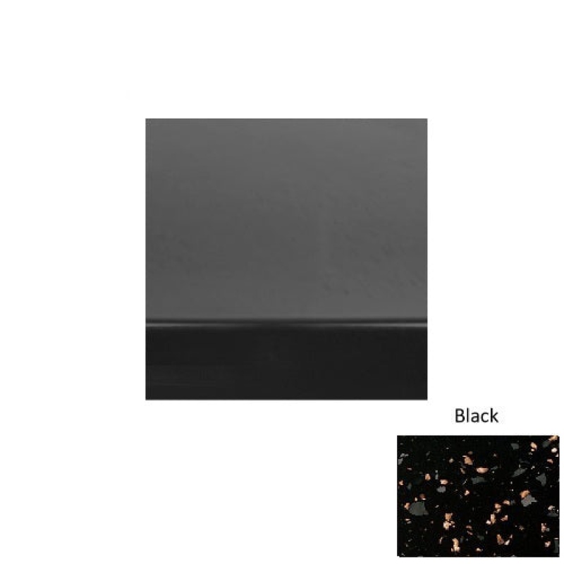 Roppe Renew R100 Black Rubber Stair Tread with Kevlar