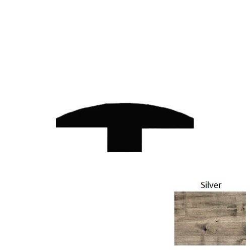 Triumph Silver Hardwood Moulding / Trim - 84" T Molding - Wire Brushed
