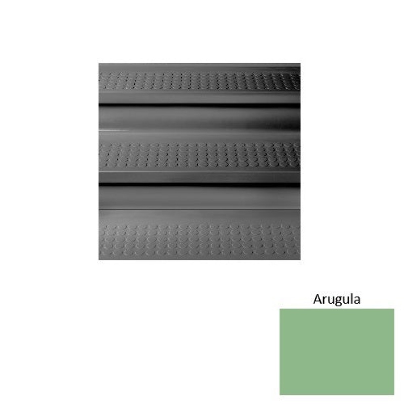 Solid 98 Arugula Vantage Raised Circular Rubber (Sq) Stair Tread With Dupont Kevlar - Textured