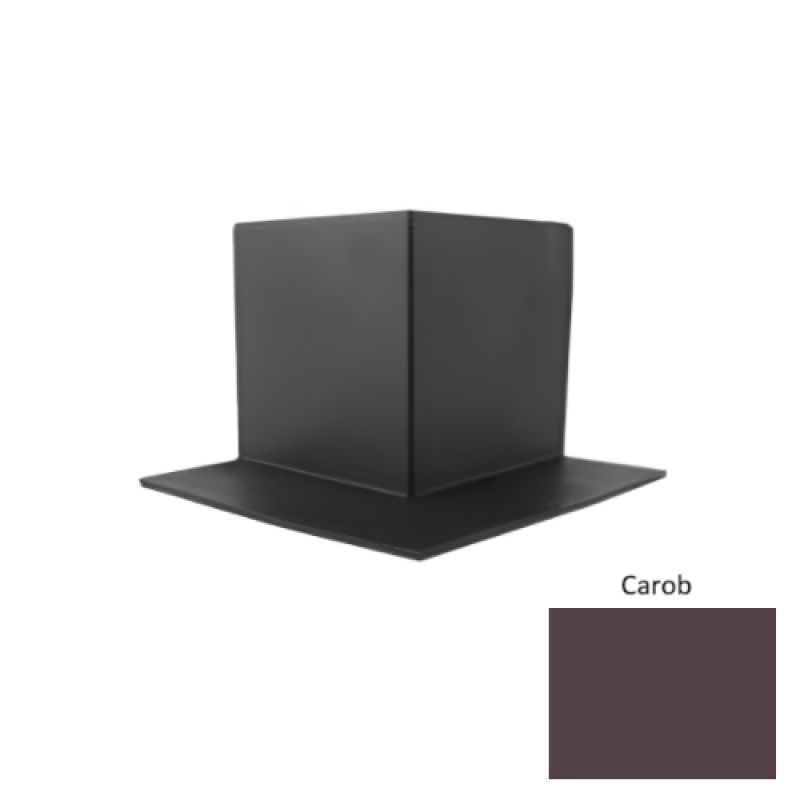 Pinnacle Carob Rubber Sanitary Toe Outside Corner - 4"