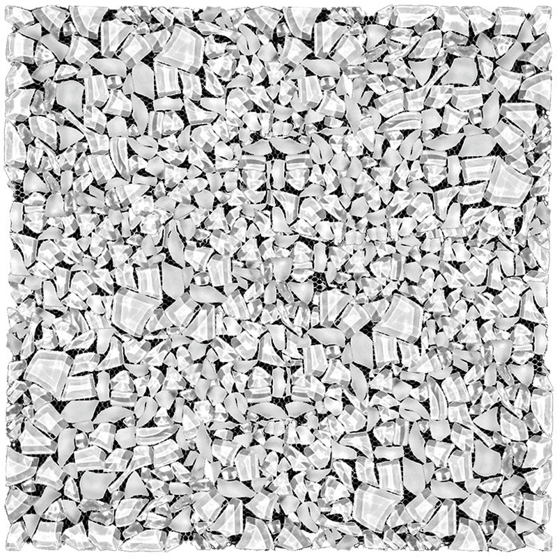 Gems Diamond Glass Mosaic - 11.2" X 11.2" - Glossy & Matte