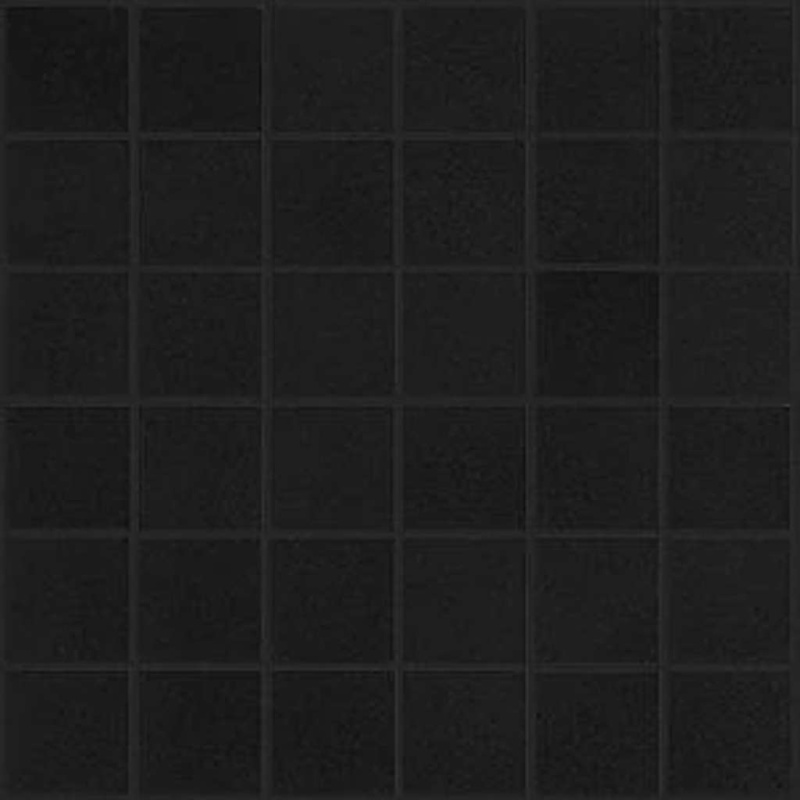 Diva Black Porcelain Mosaic - 11.77" X 11.77" - Matte