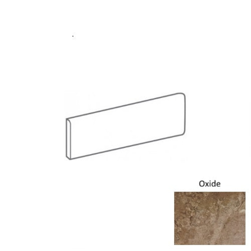 Ombriva Oxide Porcelain Bullnose Trim 3" x 12" Matte